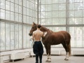 Model with a Horse