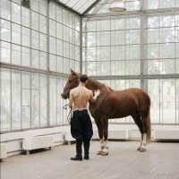 Model with a Horse