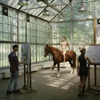 Life-study Class with Horse